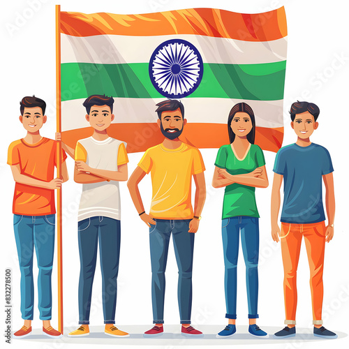 Taranga Indian independence day illustration background Happy independence day greetings photo