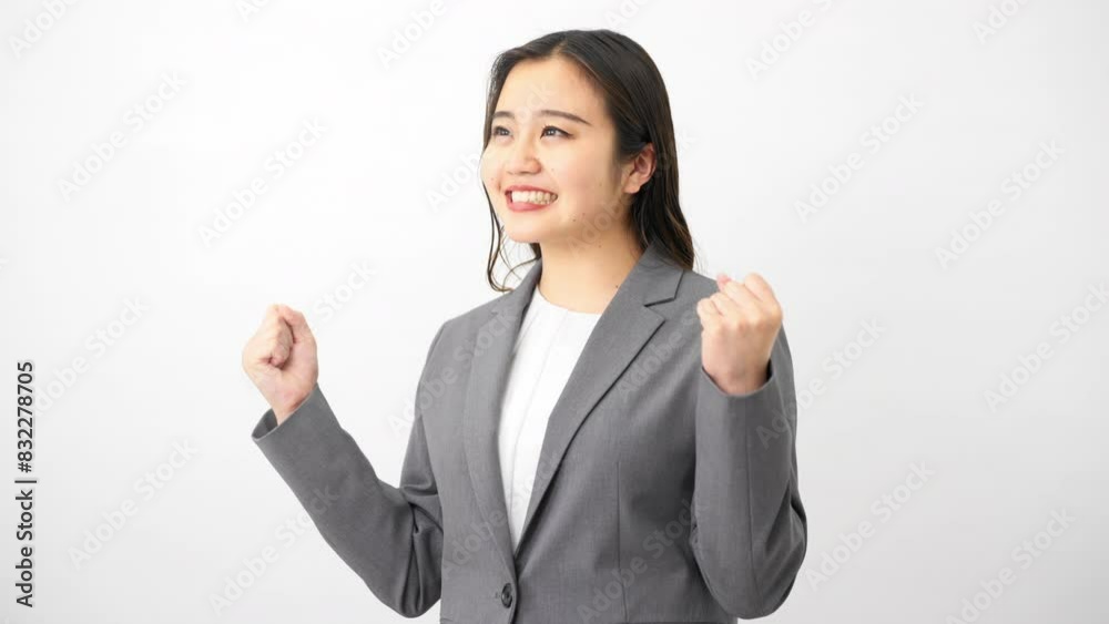 ビジネススーツを着ている若い女性 ビジネスイメージ ビジネススーツを着ている若い女性 ビジネスイメージ