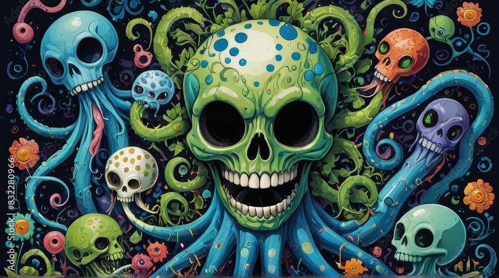 Whimsical Skull Garden Whimsical Skull Garden