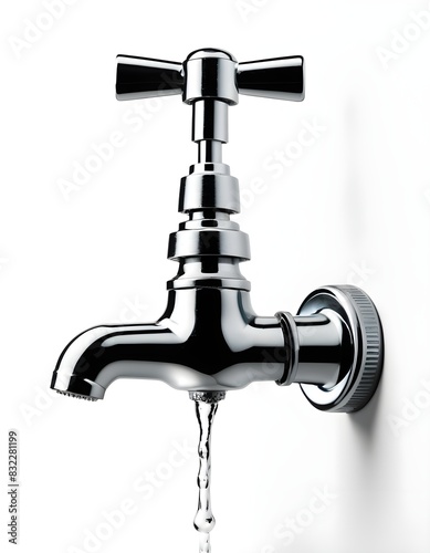 water tap isolated on white background