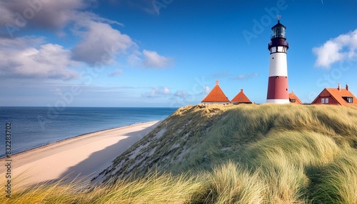list ost lighthouse sylt island germany photo