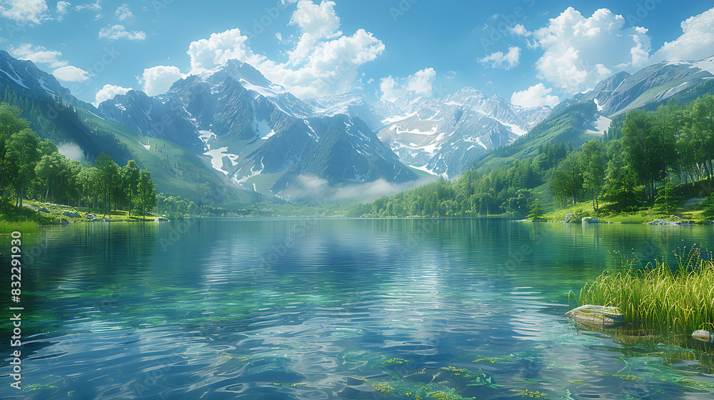 Calm Majesty: Mesmerizing Lake & River Calm Majesty: Mesmerizing Lake & River