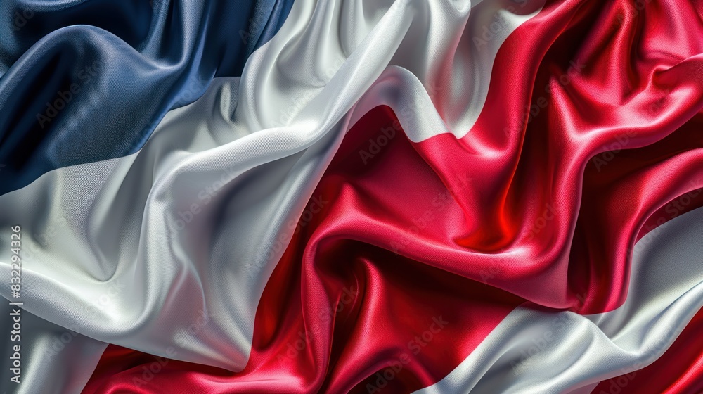 red, white and blue wavy silk textile background red, white and blue wavy silk textile background