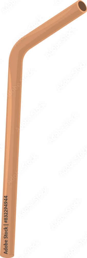 Ecofriendly bamboo straw 3d illustration. Sustainable drinking accessory Ecofriendly bamboo straw 3d illustration. Sustainable drinking accessory