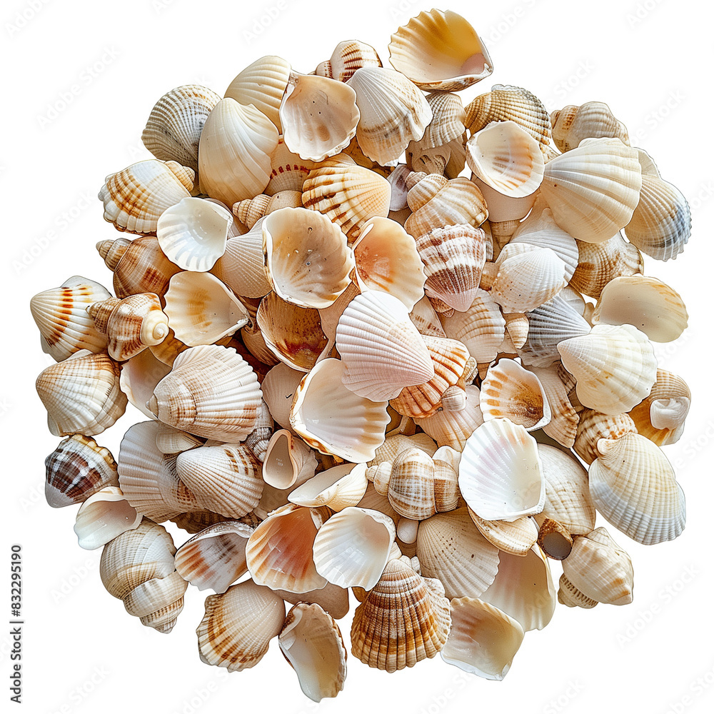 Seashells isolated on transparent background. Seashells isolated on transparent background.
