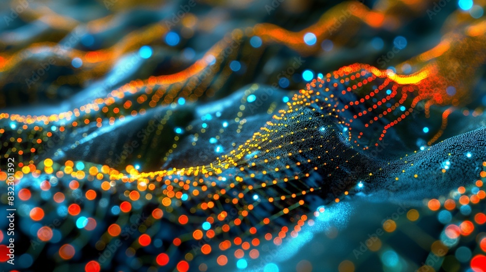 An image of a photonic nanocircuit, using nanoparticles to manipulate light for use in advanced computing and telecommunications. An image of a photonic nanocircuit, using nanoparticles to manipulate light for use in advanced computing and telecommunications.