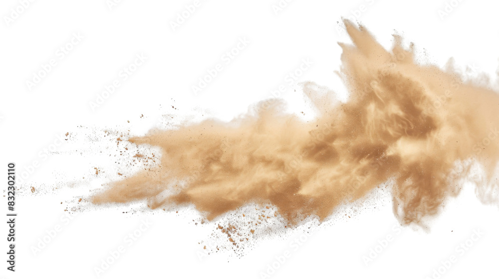 Sand dust cloud , sandstorm , splash