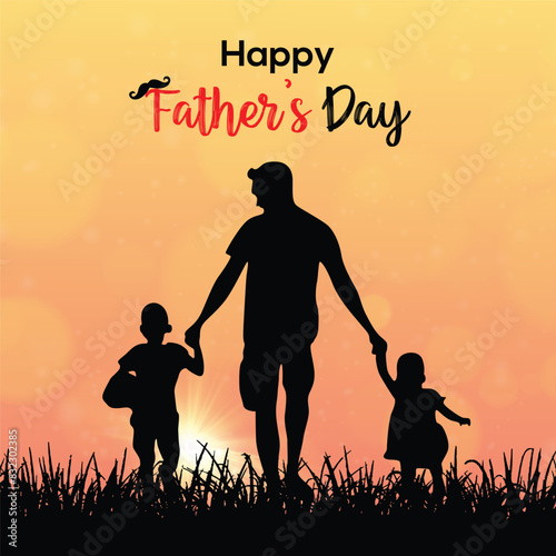 Happy Father's Day Social Media Design