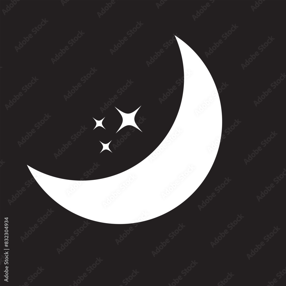 Moon icon. Moon phase symbol. Crescent icon in glyph. Crescent icon set. Lunar symbol in black. Moon silhouette. vector illustration. EPS 1o/AI Moon icon. Moon phase symbol. Crescent icon in glyph. Crescent icon set. Lunar symbol in black. Moon silhouette. vector illustration. EPS 1o/AI