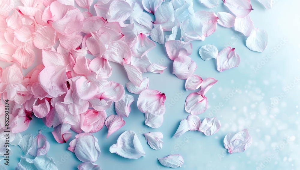 Obraz premium a image of a close up of a bunch of pink and white petals