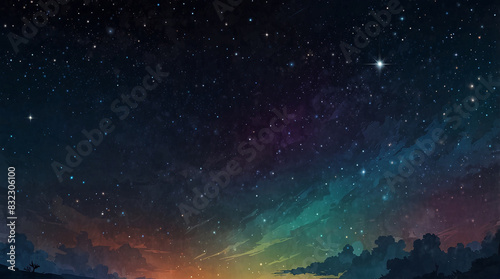 Starry Sky Background  Celestial Beauty for Mesmerizing Designs
