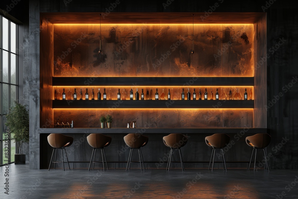 Modern fireplace with warm lighting, surrounded by chic decor and creating a cozy and inviting atmosphere Modern fireplace with warm lighting, surrounded by chic decor and creating a cozy and inviting atmosphere