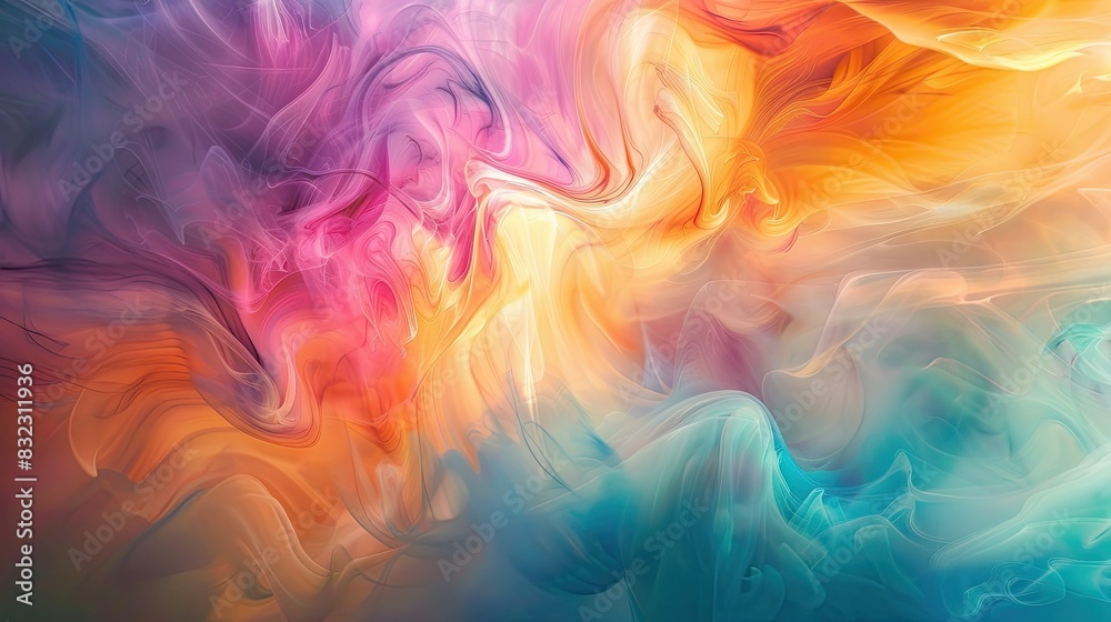Tranquil colors in fluid motion