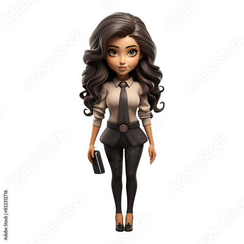 Ambitious Female Leader in Corporate Suit