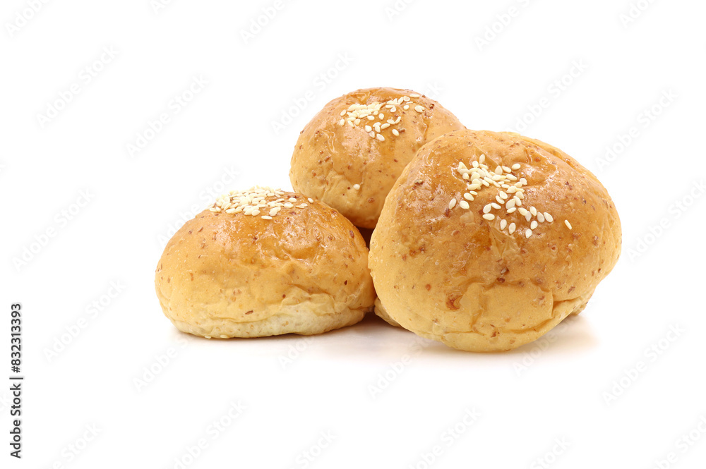 bun with sesame seeds bun with sesame seeds