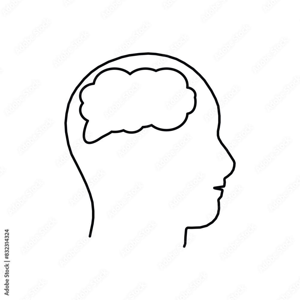 Mental Health Line Icon. Positive Mind Wellbeing Concept Linear Pictogram. Human Mental Health Development and Care Outline Icon. Editable Stroke. Mental Health Line Icon. Positive Mind Wellbeing Concept Linear Pictogram. Human Mental Health Development and Care Outline Icon. Editable Stroke.