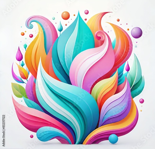 abstract background, art, flower, pattern, bird, decoration, ornament, vintage, swirl, color, element, shape, card