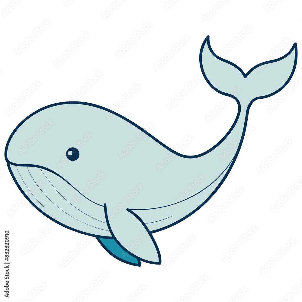 Whimsical Ocean Friend Marine Life Illustrations Blue Whale Whimsical Ocean Friend Marine Life Illustrations Blue Whale