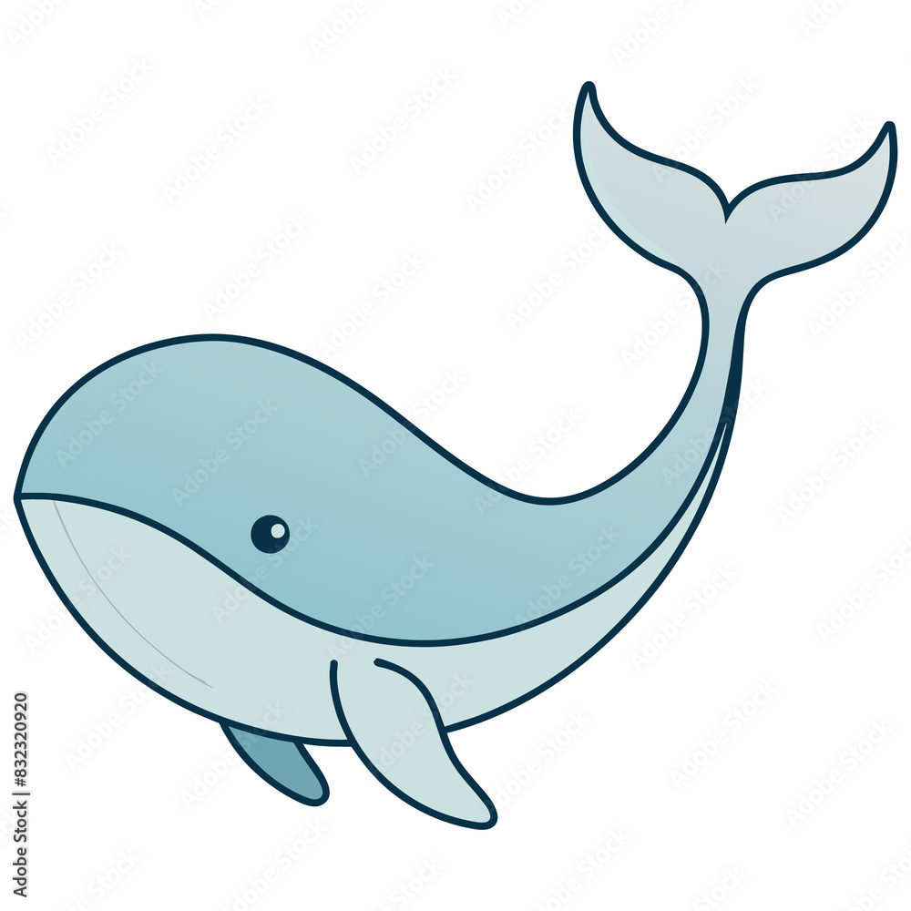Whimsical Ocean Friend Marine Life Illustrations Blue Whale Whimsical Ocean Friend Marine Life Illustrations Blue Whale