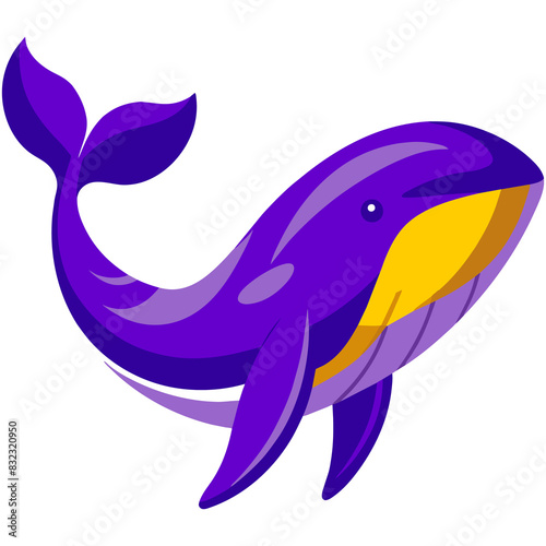 Whimsical Ocean Friend Marine Life Illustrations Blue Whale