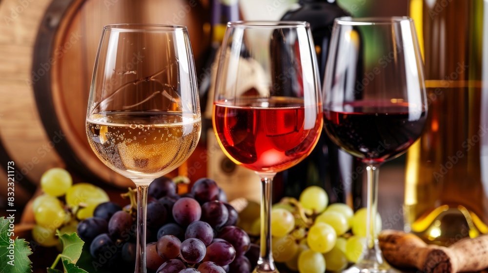 Wine alcohol drink illustration generated by ai Wine alcohol drink illustration generated by ai
