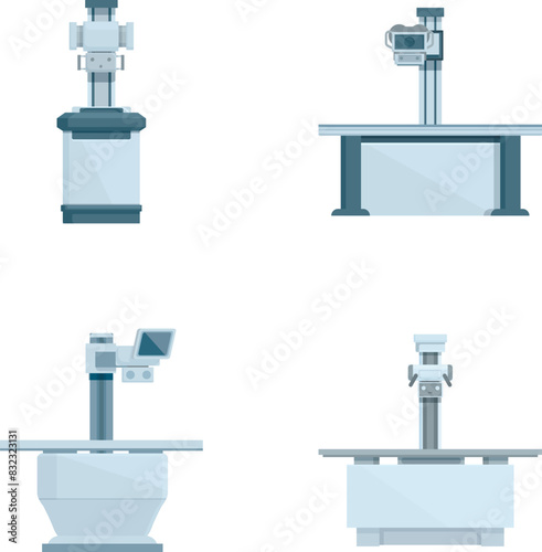 Highquality vector illustration of modern laboratory equipment set for scientific research, precision testing, and analytical instruments on isolated white background