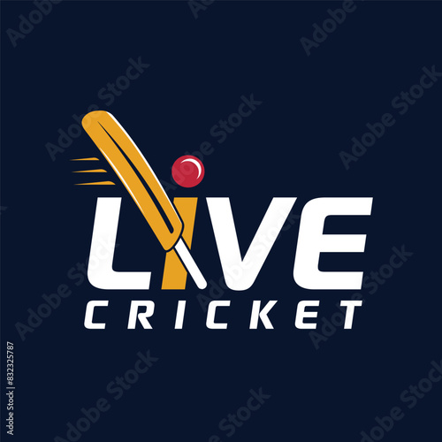 Live Cricket app logo design and live cricket streaming app logo design, Sports logo