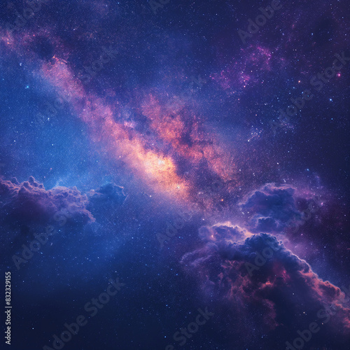 Planet and Space Out of World Galaxy milky way  background Ai