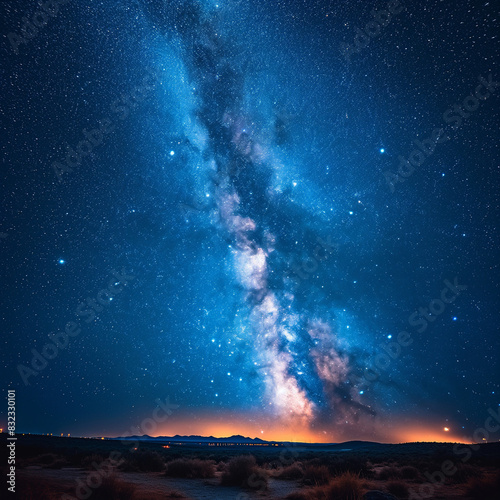 Planet and Space Out of World Galaxy milky way  background Ai