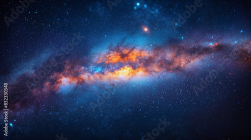 Planet and Space Out of World Galaxy milky way  background Ai