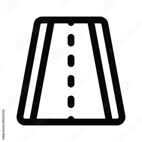 Get your hold on this creative icon of highway, motorway vector design