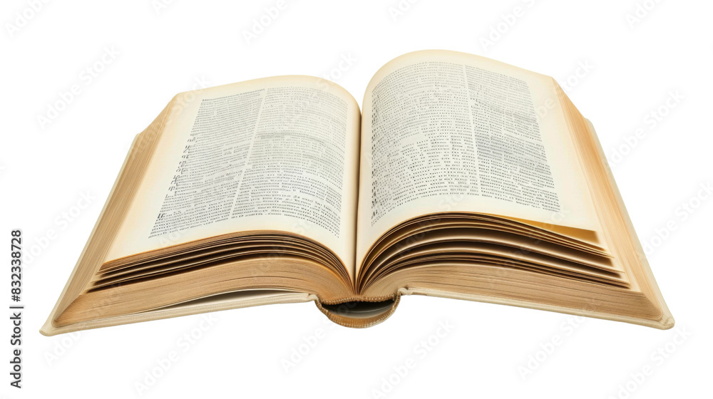 Opened book, reading page Opened book, reading page