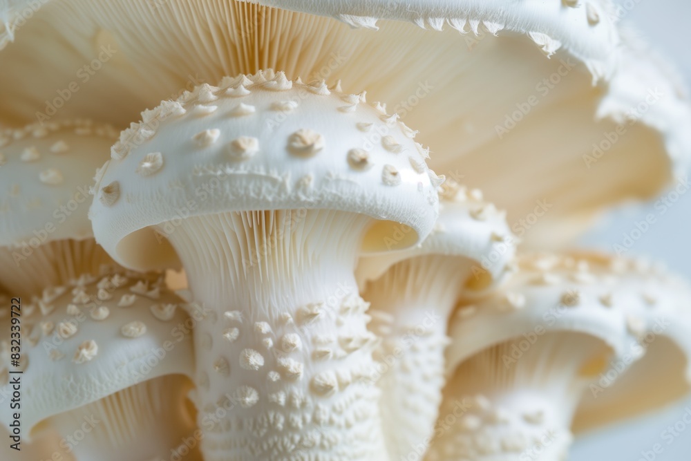 white mushroom close up white mushroom on a white background white mushroom close up white mushroom on a white background