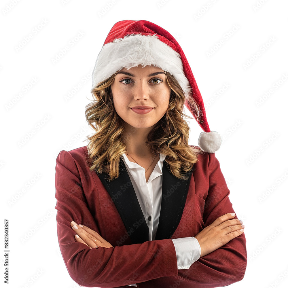 person in santa hat person in santa hat