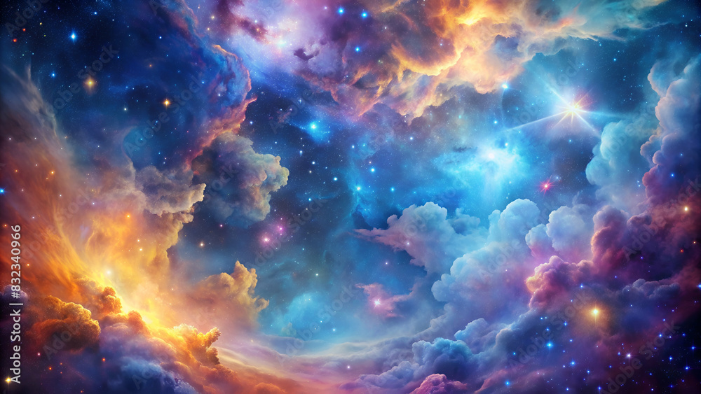 Ultra glossy cosmic sky nebula pattern background Ultra glossy cosmic sky nebula pattern background