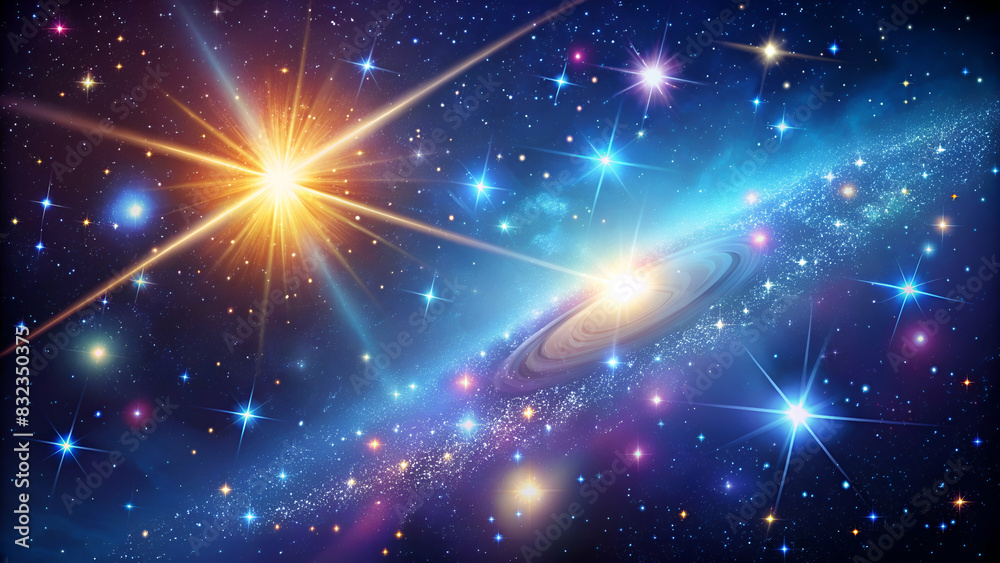 galaxy background with falling star galaxy background with falling star