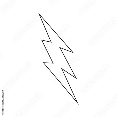 Lightning bolt vector icon. vector illustration. EPS 1o/AI