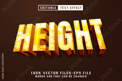 Height Editable Text Effect