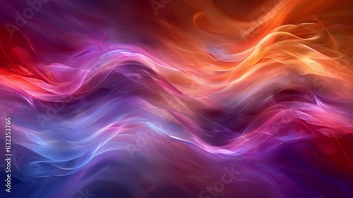 Swirling Wave of Vibrant Colors