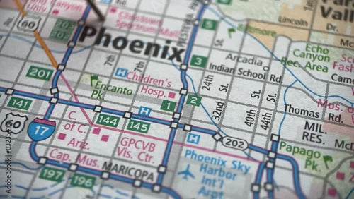 Phoenix, Arizona, Pin On The USA Road Map, Dolly Shot