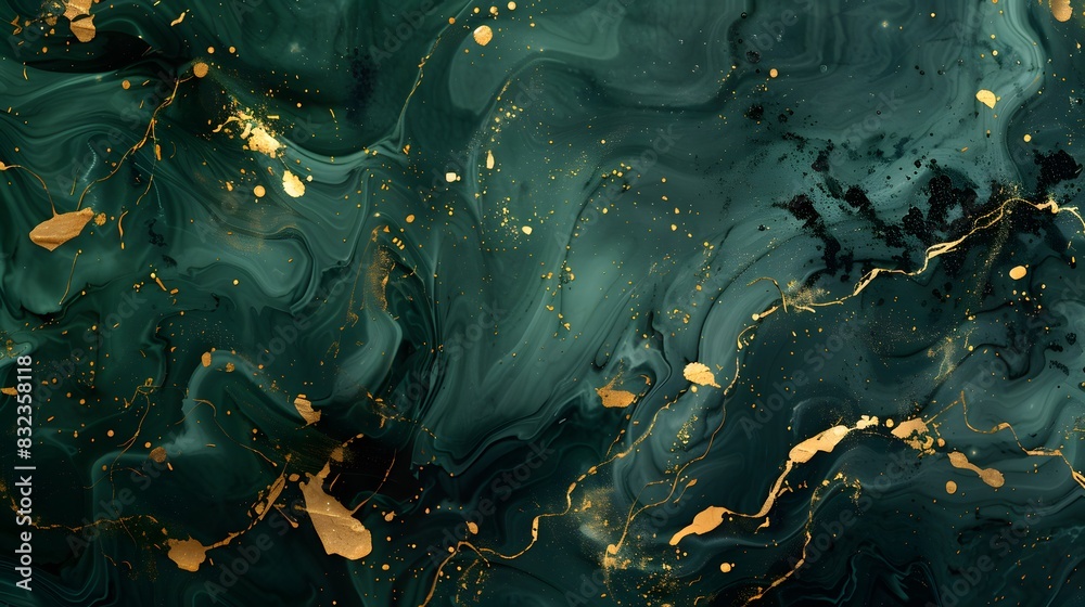 Forest green & moss green marble background Forest green & moss green marble background