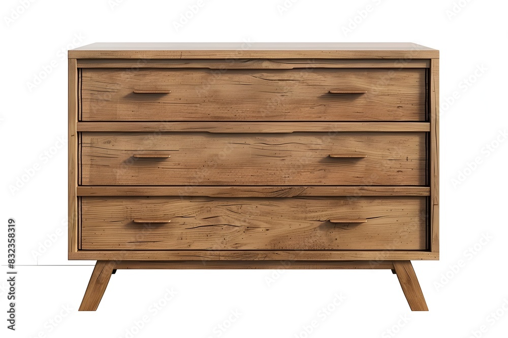 Wooden Dresser Furniture Piece Isolated on Clean White Background Wooden Dresser Furniture Piece Isolated on Clean White Background