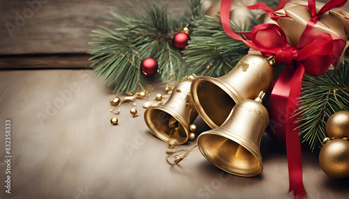 Christmas bells decoration still life photo