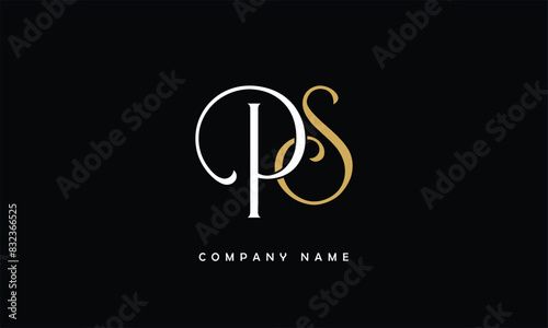PS, SP, P, S Abstract Letters Logo Monogram