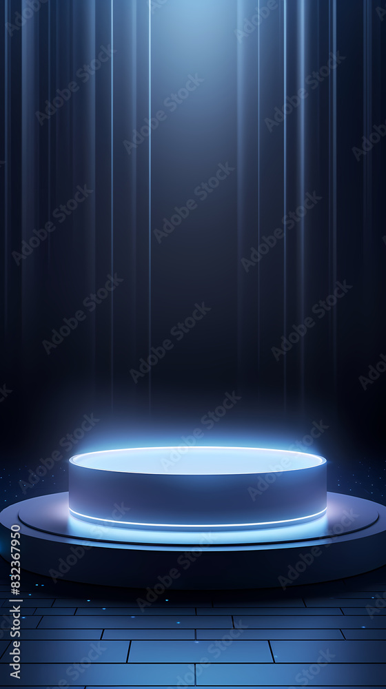 Simple round product booth