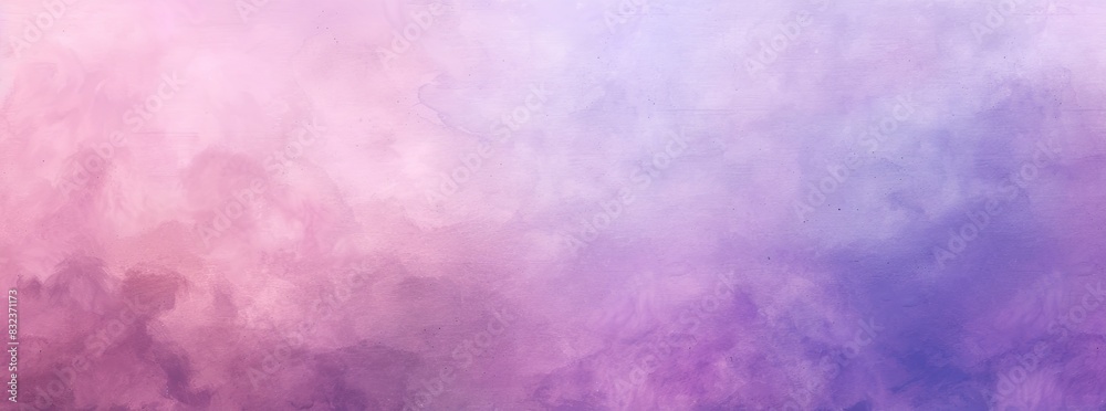A soft, watercolor background with a gradient from pink to purple.