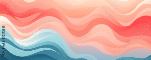 Wavy wave 70s halftone pattern, batik, pastel background retro groovy abstract psychedelic funky disco backdrop