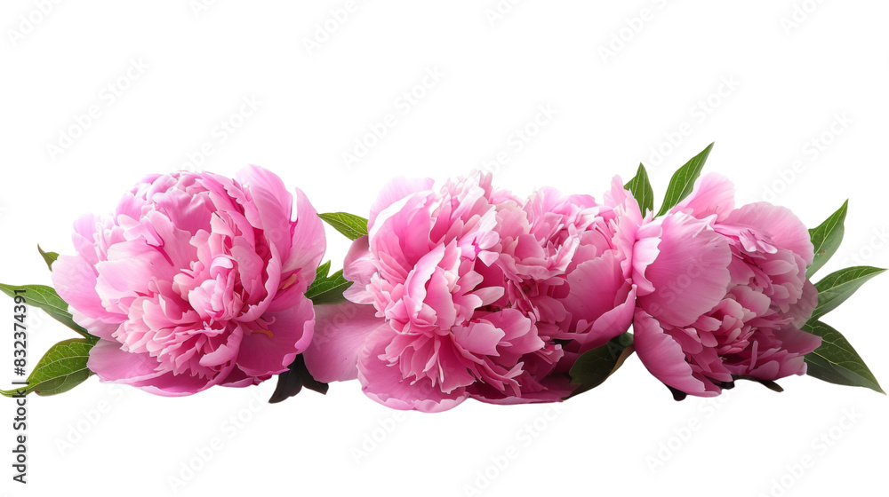 Peony floral, border flower Peony floral, border flower