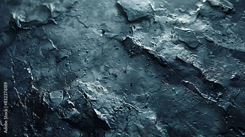 A close up of a rocky surface with a dark blue color