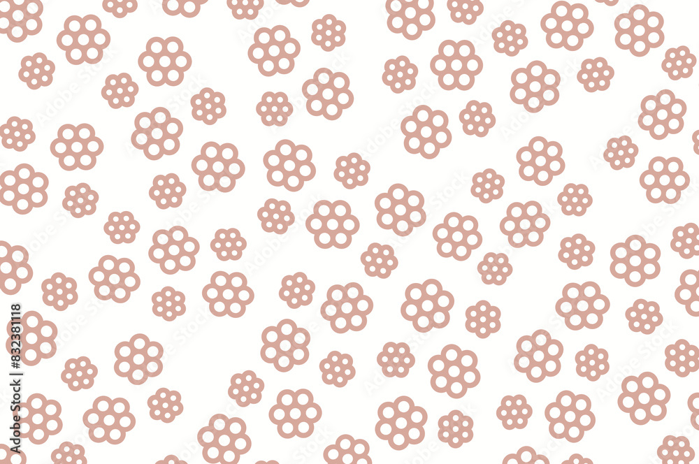 Soft and simple abstract irregular small flowers Soft and simple abstract irregular small flowers